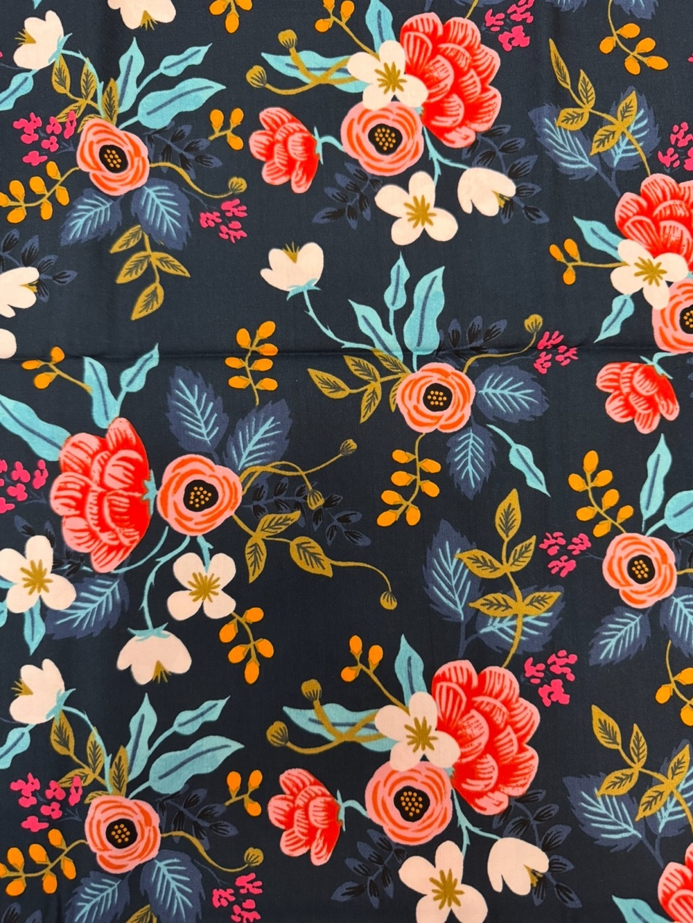 Rifle Paper Company - Les Fleurs - Birch Floral Rayon in Navy
